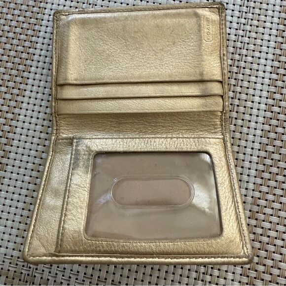 Coach Signature Card Case Wallet Preowned - Picture 2 of 5